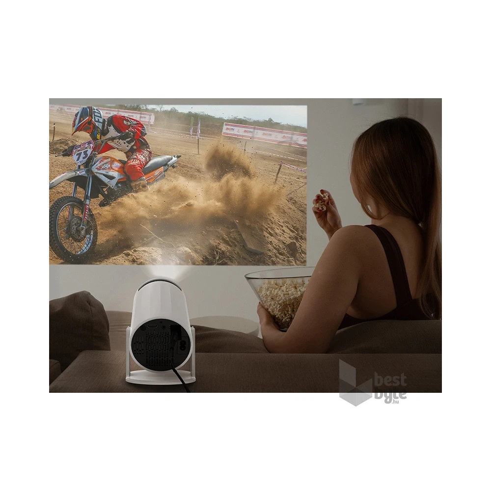 Tracer Vision Pro, HD 720p, 200 ANSI, WiFi, Bluetooth, 180°-os vetítési szög, hangszóró, multimédia projektor