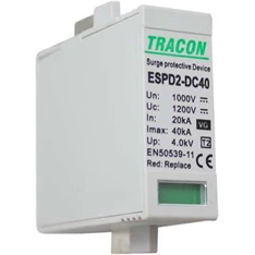 Tracon ESPD2-DC40-1000V betét 1000V T2 DC típusú V túlfeszültség levezető