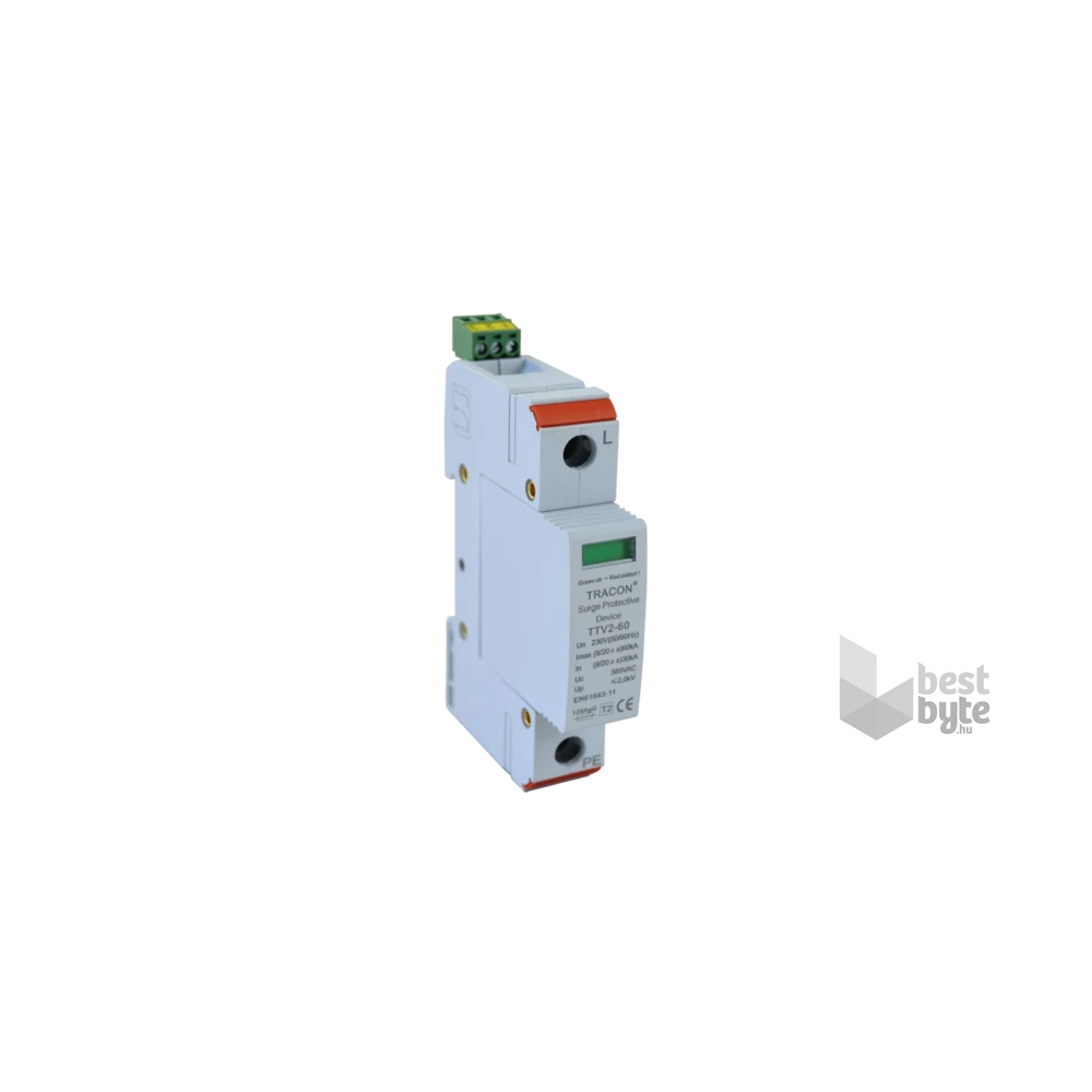 Tracon ESPD2-DC40-1000 cserélhető betéttel típusú túlfeszültség levezető