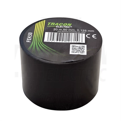 Tracon FEK50 50 mm x 20 m fekete szigetelőszalag