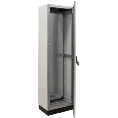 Tracon TGEFM6021040 teli szerelőlappal W×L×H=600×2100×400 / IP54 moduláris fémajtós fém elosztószekrény