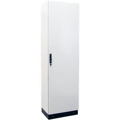 Tracon TGEFM6021040 teli szerelőlappal W×L×H=600×2100×400 / IP54 moduláris fémajtós fém elosztószekrény