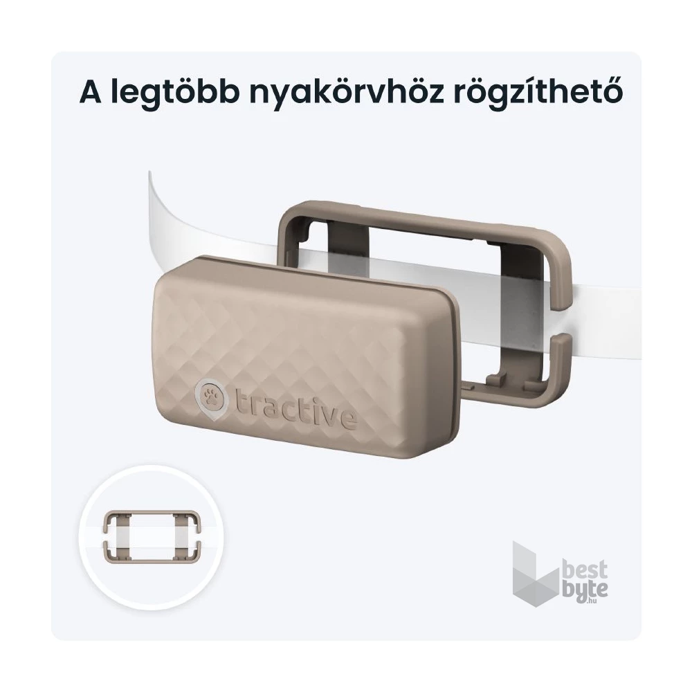 Tractive GPS CAT Mini barna macska GPS nyomkövető és tevékenységfigyelő
