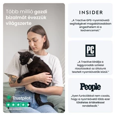 Tractive GPS CAT Mini barna macska GPS nyomkövető és tevékenységfigyelő