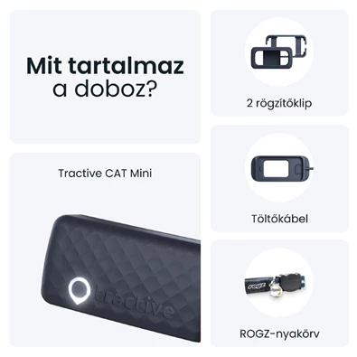 Tractive GPS CAT Mini kék macska GPS nyomkövető és tevékenységfigyelő