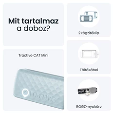 Tractive GPS CAT Mini menta macska GPS nyomkövető és tevékenységfigyelő