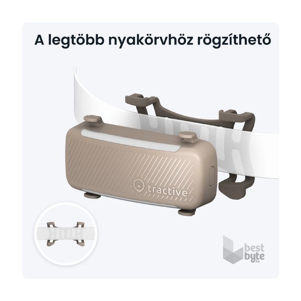 Tractive GPS DOG 6 barna kutya GPS nyomkövető és tevékenységfigyelő