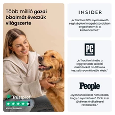 Tractive GPS DOG 6 barna kutya GPS nyomkövető és tevékenységfigyelő