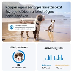 Tractive GPS DOG 6 fekete kutya GPS nyomkövető és tevékenységfigyelő