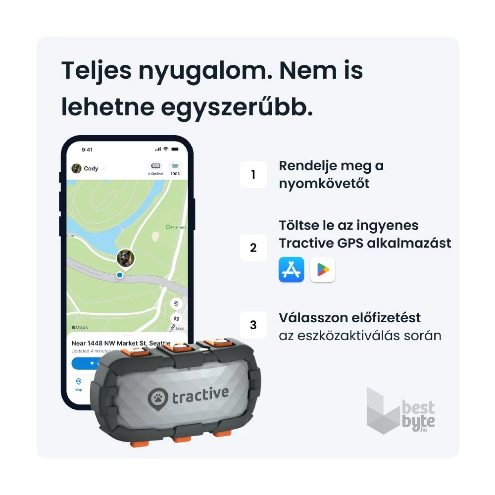 Tractive GPS DOG XL Adventure Edition kutya GPS nyomkövető és tevékenységfigyelő