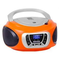 Trevi CMP 510 DAB hordozható CD/DAB/DAB+/FM/AUX/USB narancssárga boombox