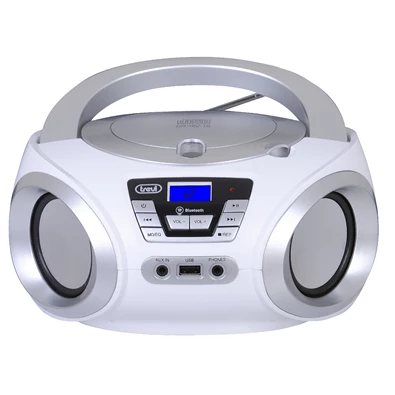Trevi CMP 544BT hordozható fehér Bluetooth/FM/USB/AUX/CD boombox
