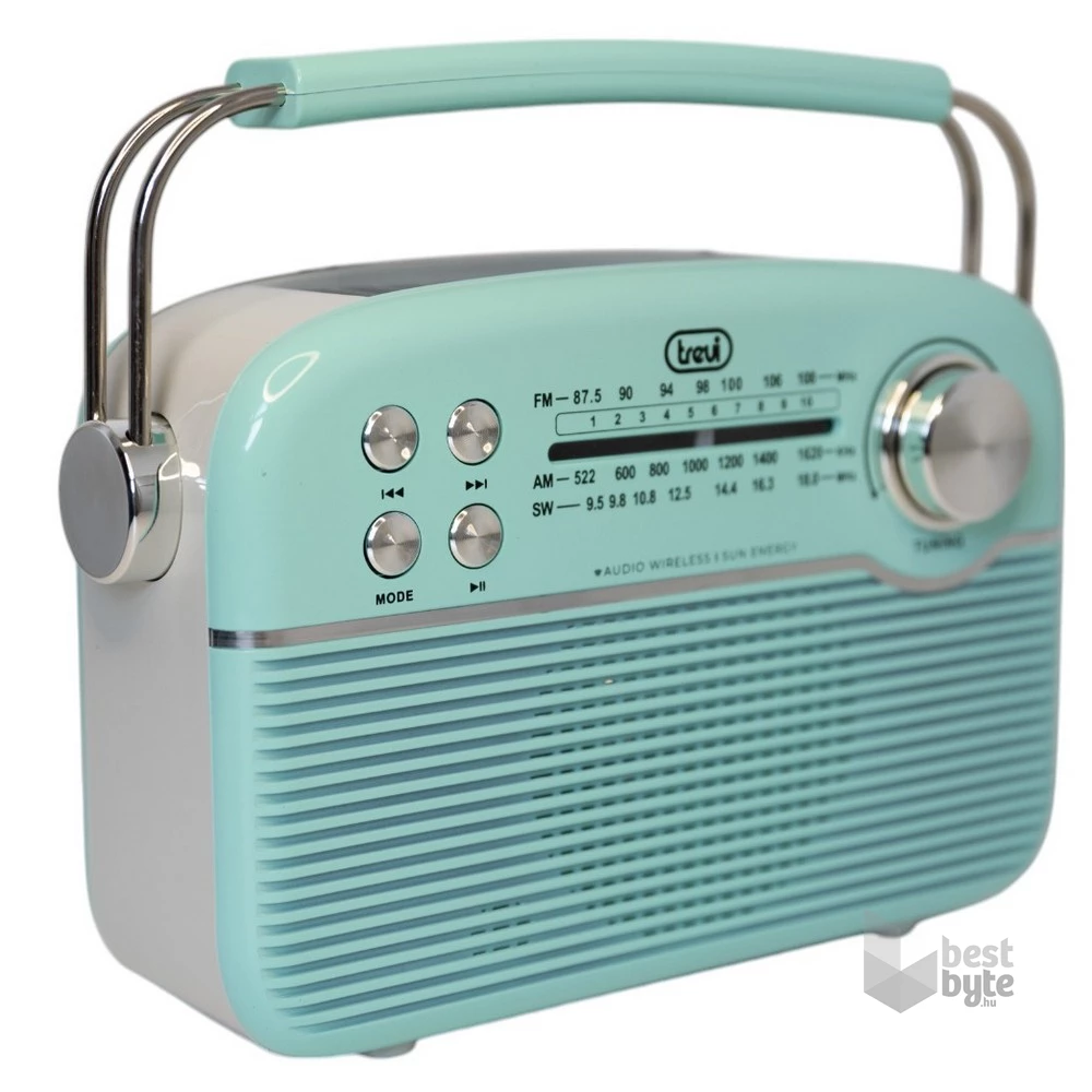 Trevi RA7F50BT Tiffany zöld Vintage rádió