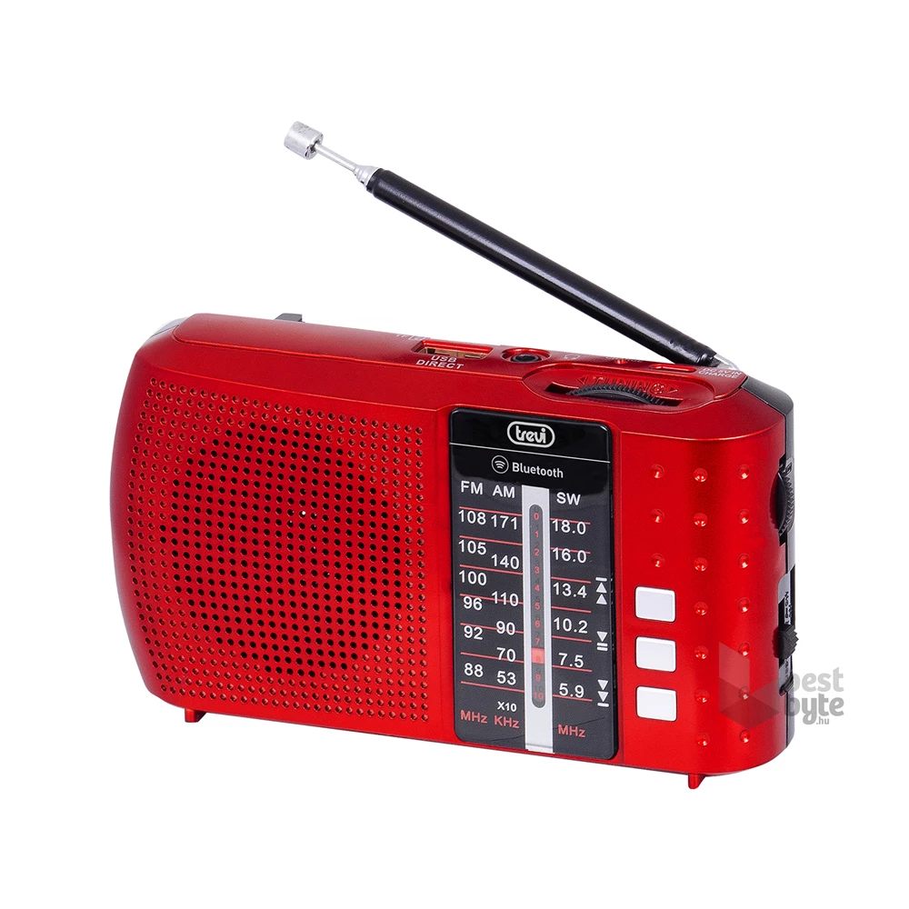 Trevi RA 7F20 akkumulátoros BT/USB piros rádió