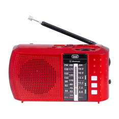 Trevi RA 7F20 akkumulátoros BT/USB piros rádió