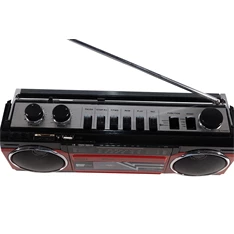 Trevi RR501 retro Bluetooth/USB piros kazettás rádió