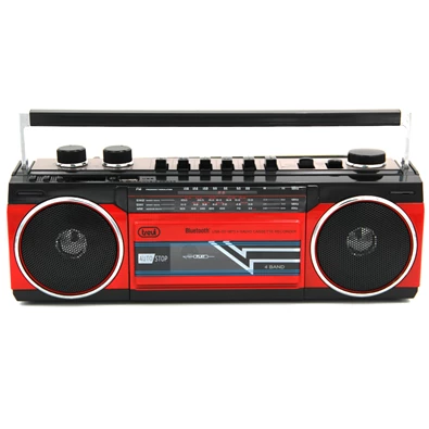Trevi RR501 retro Bluetooth/USB piros kazettás rádió