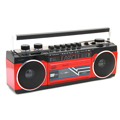 Trevi RR501 retro Bluetooth/USB piros kazettás rádió