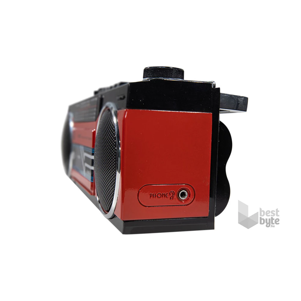 Trevi RR501 retro Bluetooth/USB piros kazettás rádió