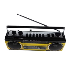 Trevi RR501 retro Bluetooth/USB sárga kazettás rádió