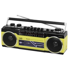 Trevi RR501 retro Bluetooth/USB sárga kazettás rádió
