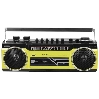 Trevi RR501 retro Bluetooth/USB sárga kazettás rádió