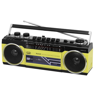 Trevi RR501 retro Bluetooth/USB sárga kazettás rádió