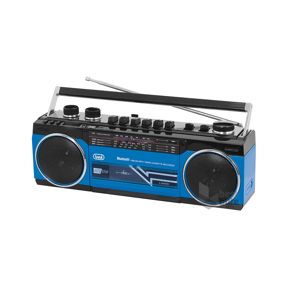 Trevi RR501 retro Bluetooth/USB kék kazettás rádió