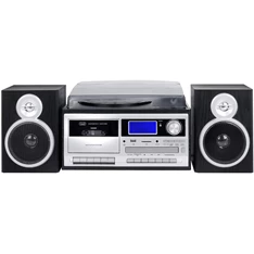 Trevi TT 1070 E Black fekete retro bakelit lemezjátszó