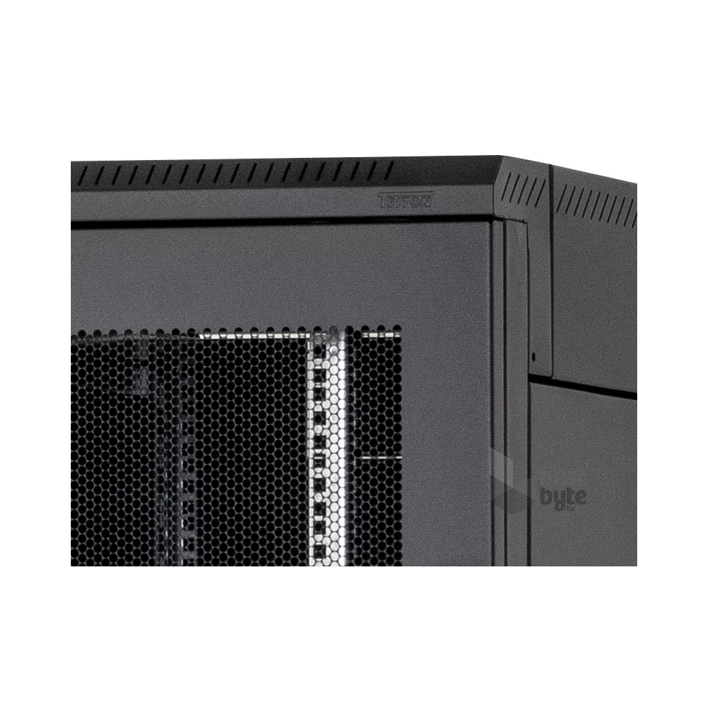 Triton 19" 42U 800x1000 mm Perforált ajtóval, teherbírás 800kg, fekete szerver szekrény