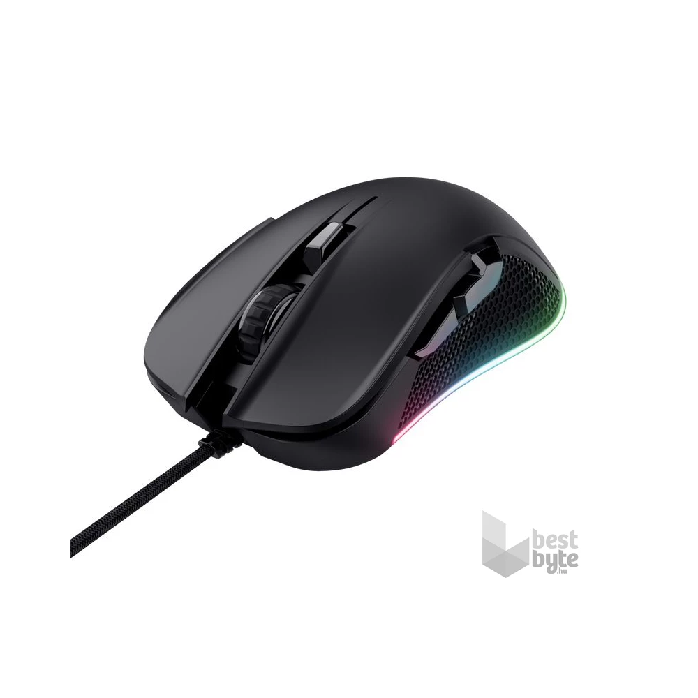 Trust GXT 922 Ybar USB RGB fekete egér