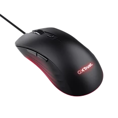 Trust GXT924 Ybar+ vezetékes fekete gamer egér