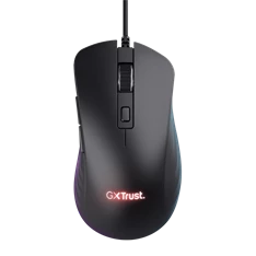 Trust GXT924 Ybar+ vezetékes fekete gamer egér
