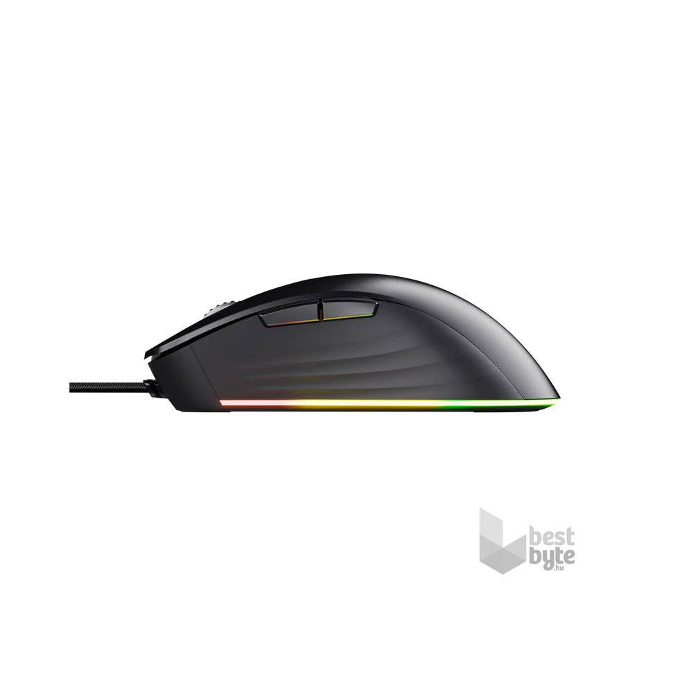 Trust GXT924 Ybar+ vezetékes fekete gamer egér