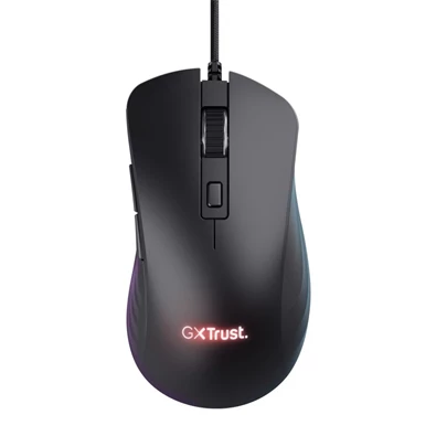 Trust GXT924 Ybar+ vezetékes fekete gamer egér