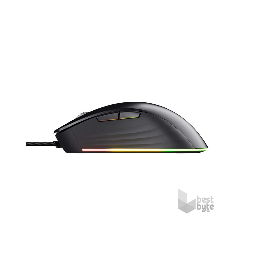 Trust GXT924 Ybar+ vezetékes fekete gamer egér