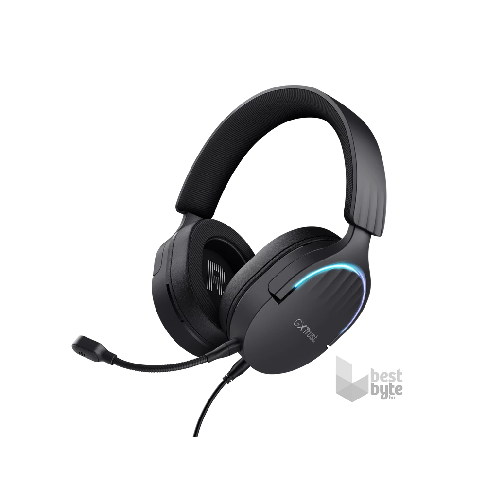 Trust GXT490 Fayzo 7.1 USB vezetékes fekete gamer headset