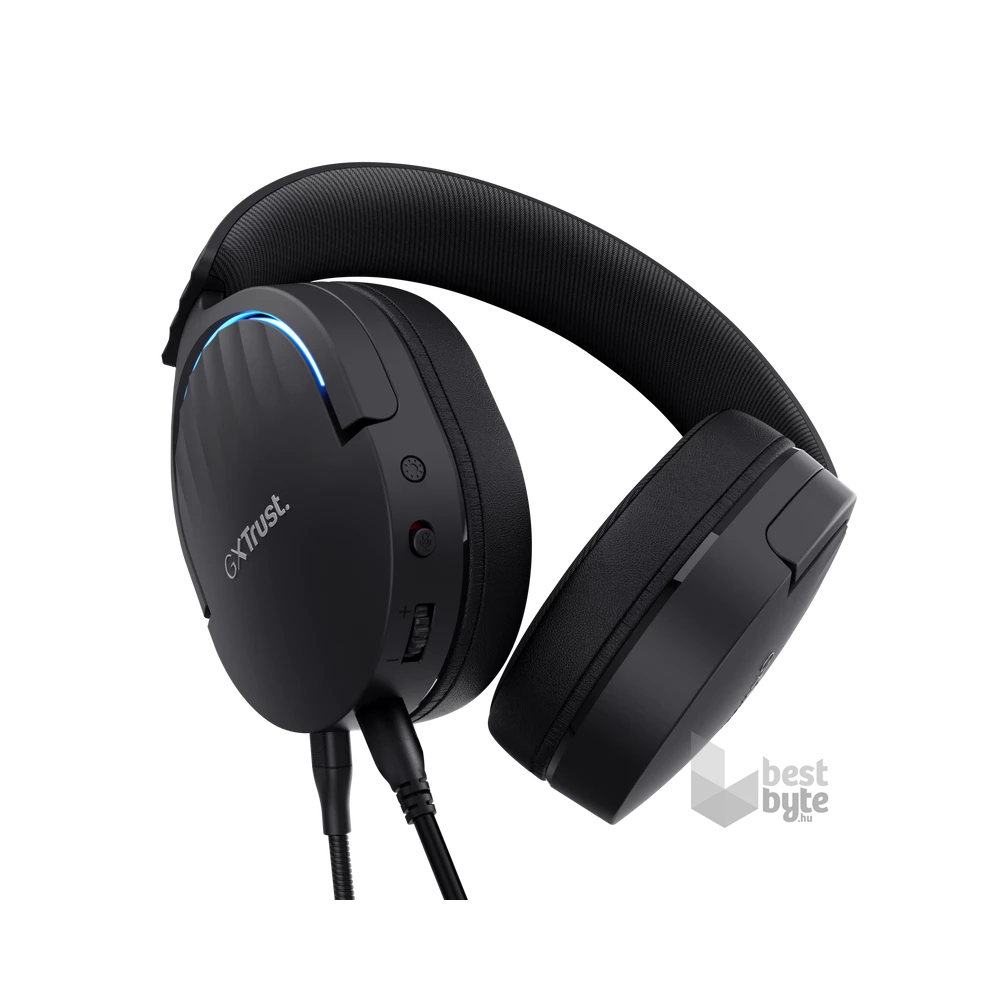 Trust GXT490 Fayzo 7.1 USB vezetékes fekete gamer headset