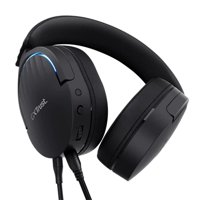 Trust GXT490 Fayzo 7.1 USB vezetékes fekete gamer headset