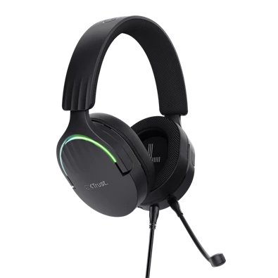 Trust GXT490 Fayzo 7.1 USB vezetékes fekete gamer headset