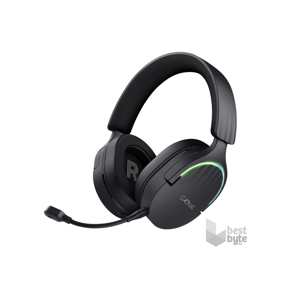 Trust GXT491 Fayzo vezeték nélküli fekete gamer headset