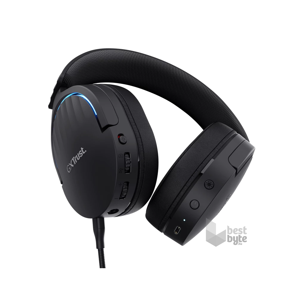 Trust GXT491 Fayzo vezeték nélküli fekete gamer headset