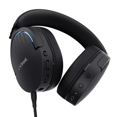 Trust GXT491 Fayzo vezeték nélküli fekete gamer headset