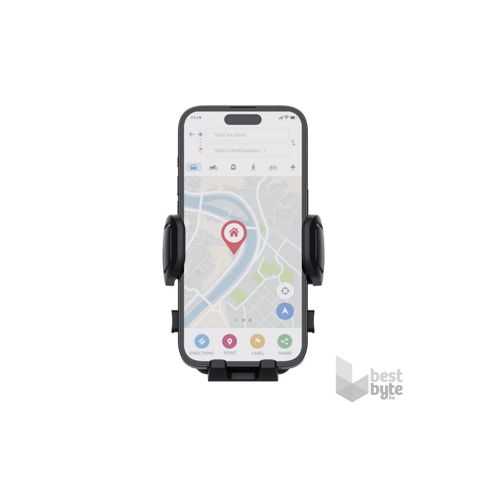 Trust Runo szellőzőnyílásra helyezhető fekete autós telefon tartó