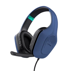 Trust GXT415B Zirox vezetékes kék gamer headset
