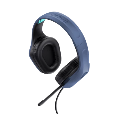 Trust GXT415B Zirox vezetékes kék gamer headset