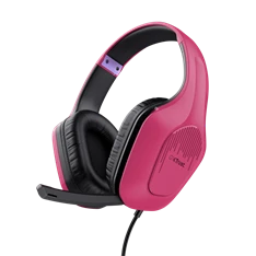 TRUST 24992 GXT 415P Zirox rózsaszín mikrofonos gamer headset