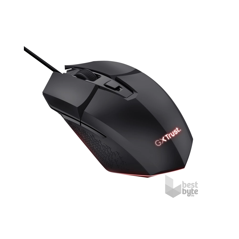 Trust GXT109 Felox vezetékes fekete gamer egér