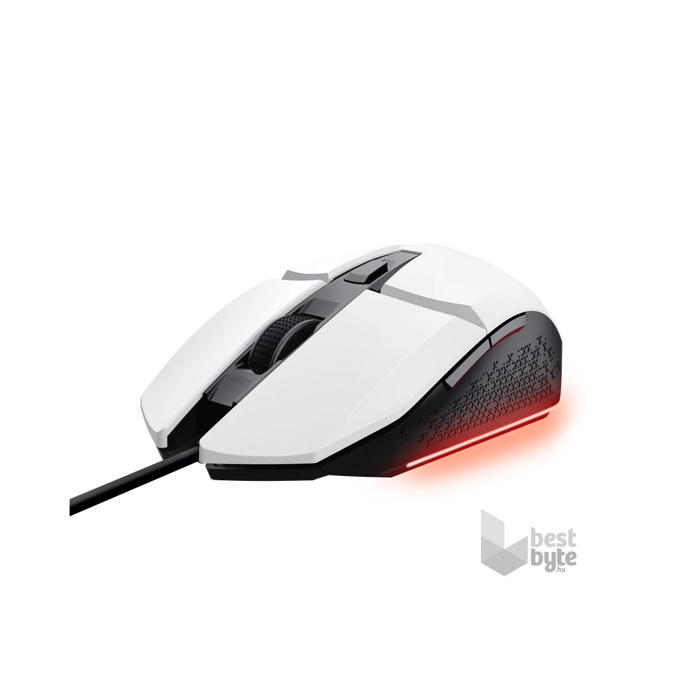 Trust GXT109W Felox vezetékes fehér gamer egér
