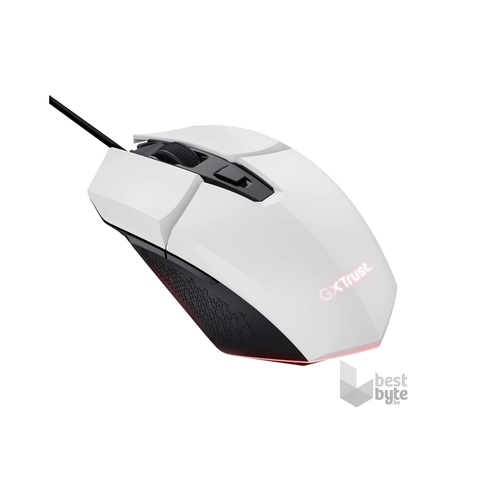 Trust GXT109W Felox vezetékes fehér gamer egér